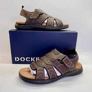 Dockers Shorewood Sandals Mens Size 10M Brown Fisherman Comfort Casual Shoes